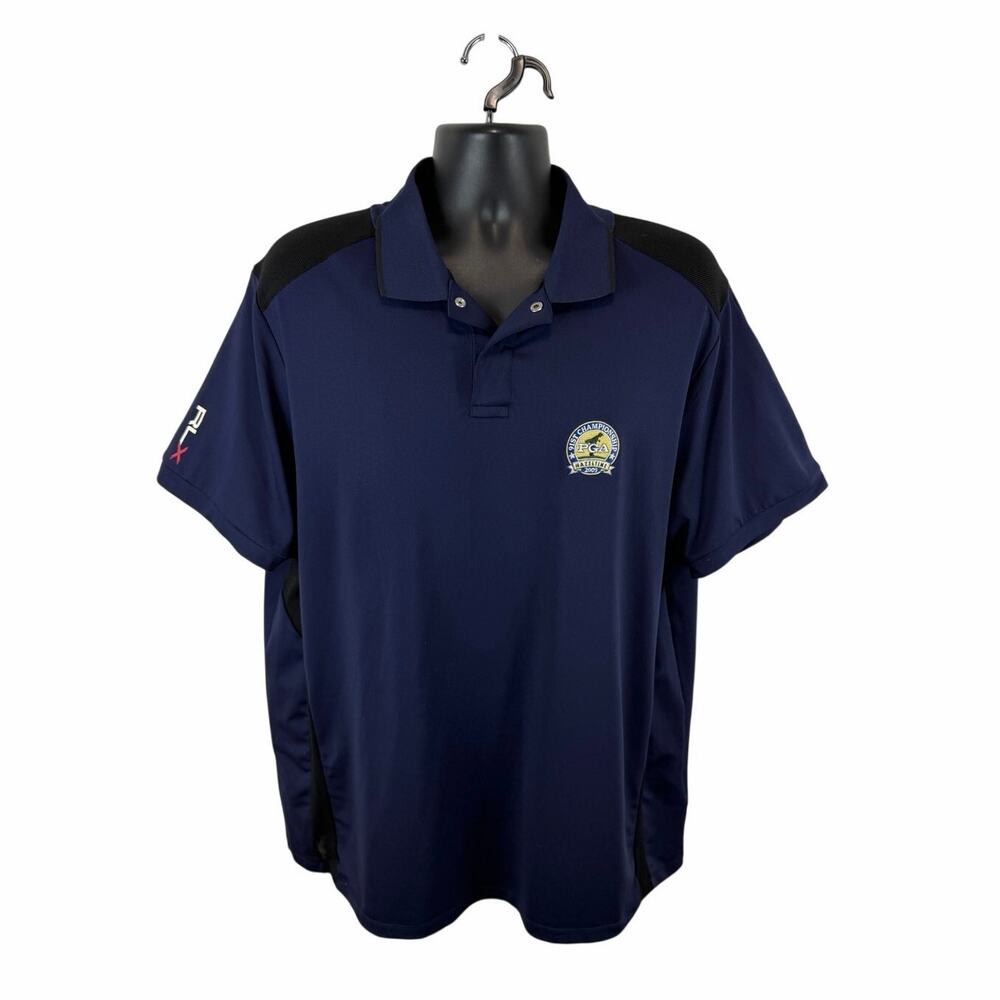 RLX Ralph Lauren Performance Polo Navy Blue Size XL Hazeltine PGA Championship